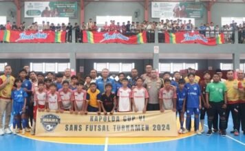 Kapolda Bengkulu Secara Resmi Buka Kapolda Cup VI SANS Turnamen Futsal