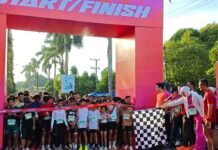 Sukseskan HUT ke-67 Bengkulu Utara, Polres Bengkulu Utara Amankan dan Ikuti Event “BerAsa Runniversary”