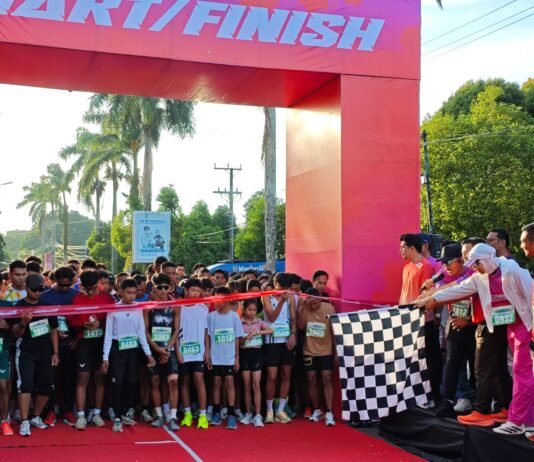 Sukseskan HUT ke-67 Bengkulu Utara, Polres Bengkulu Utara Amankan dan Ikuti Event “BerAsa Runniversary”